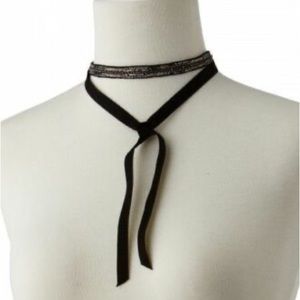 Stella & Dot Emme Embroidered Choker Necklace